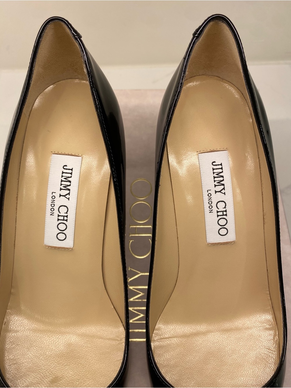 BNIB Jimmy Choo Black Patent Leather Aurora 2.5” Pumps - Picture 6 of 9